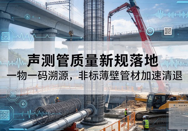 黑水声测管质量新规落地，一物一码溯源，非标薄壁管材加速清退